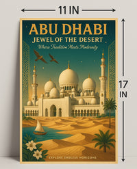 Abu Dhabi Jewel of the Desert Cultural or Heritage Poster