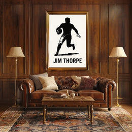 Jim Thorpe Athletic Icon Poster