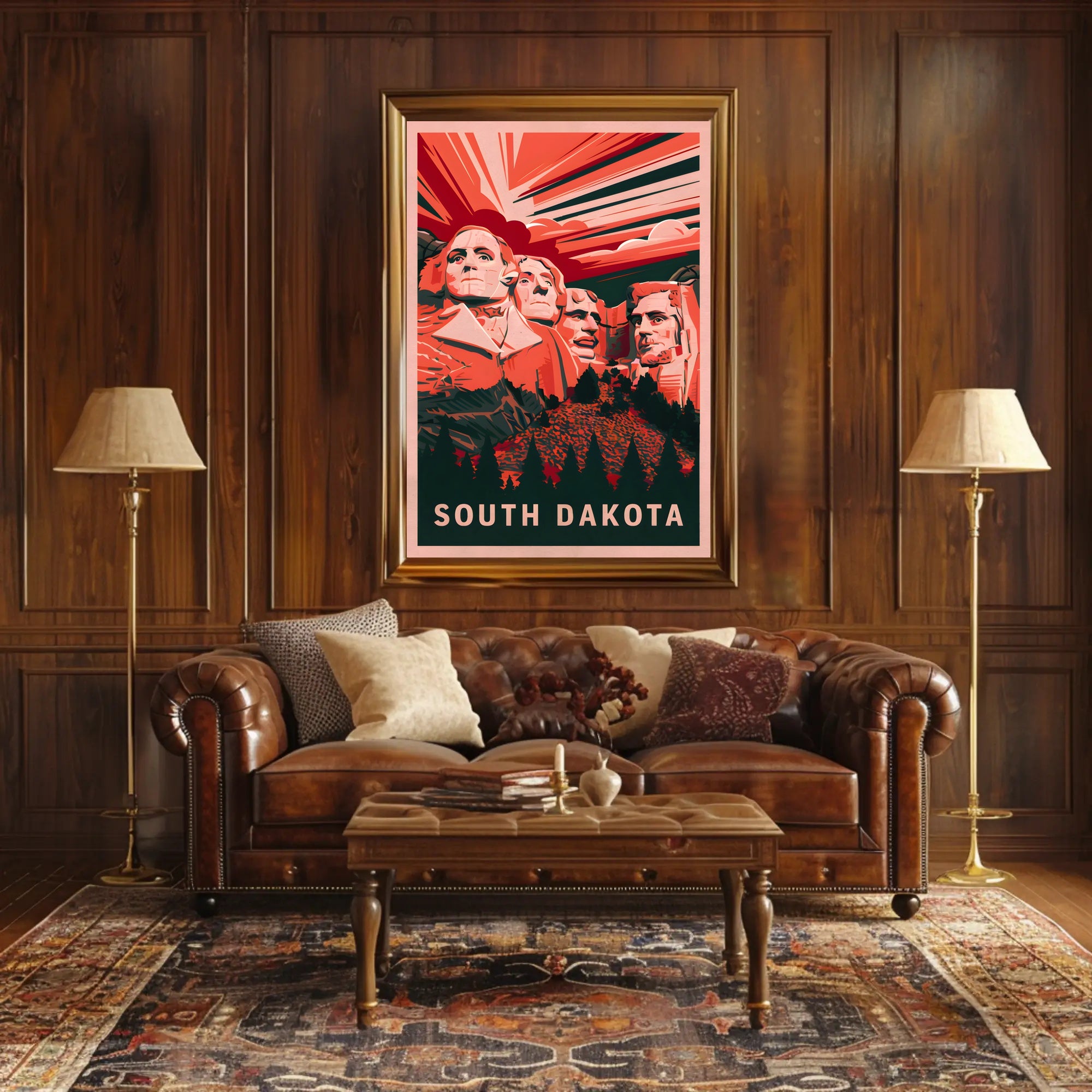 South Dakota Monumental Tribute Poster