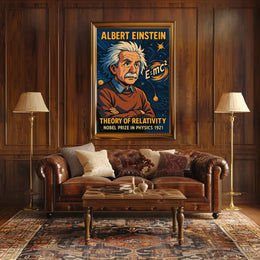 Albert Einstein Theory Of Relativity Poster