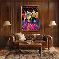 Retro Roller Disco Poster