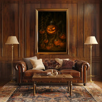 Halloween Alchemy Lab Pumpkin Vintage Collector Poster