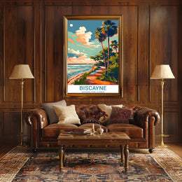 Biscayne National Park Vibrant Tropical Travel Poster
