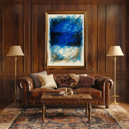Abstract Blue Horizons Abstract Poster