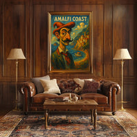 Amalfi Coast Artistic Impression Poster