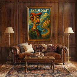 Amalfi Coast Artistic Impression Poster