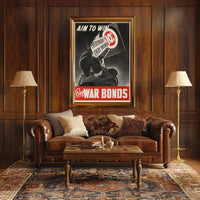 Aim to Win: Buy War Bonds Poster PosterGoat