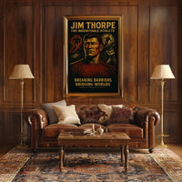 Jim Thorpe Legendary Athlete Poster