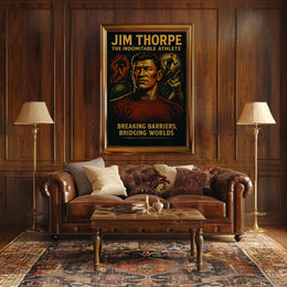 Jim Thorpe Legendary Athlete Poster