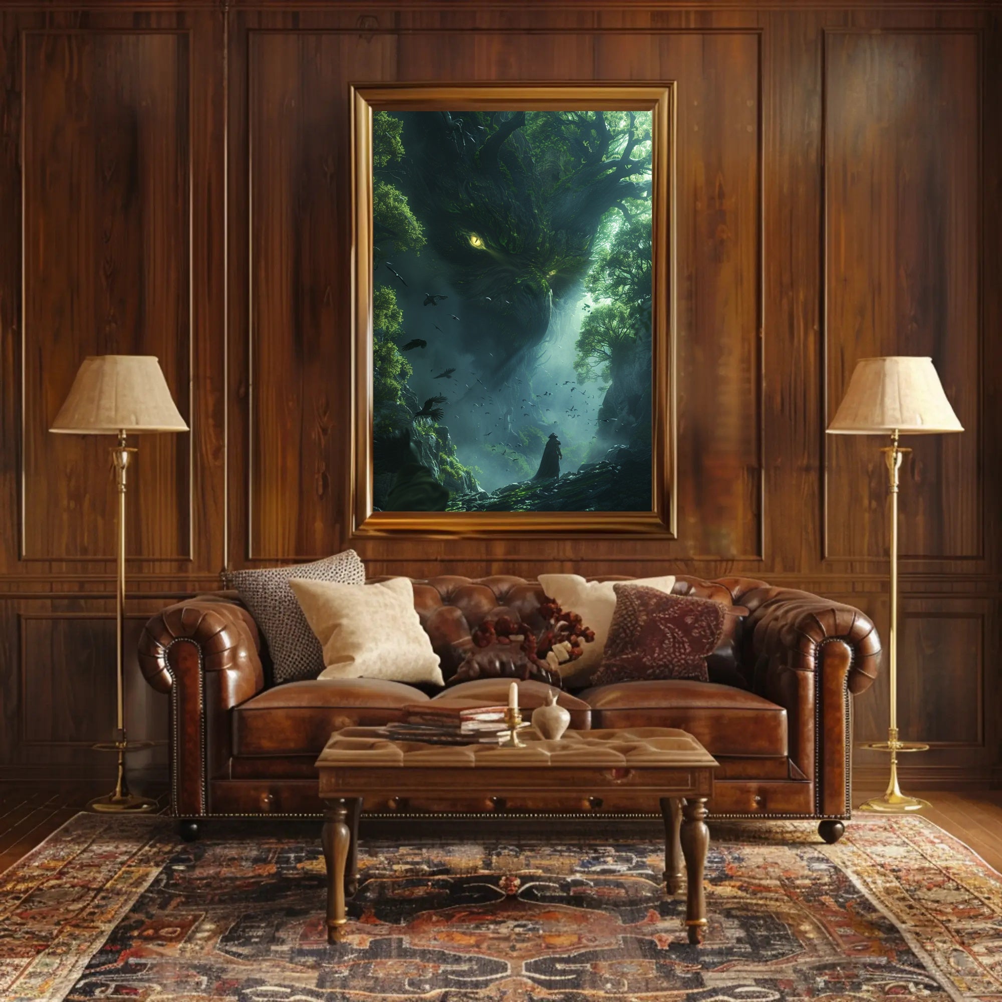 Mystical Creature in Forest: Fantasy or Mythology Poster PosterGoat