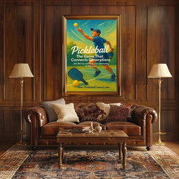 Pickleball Connecting Generations Poster