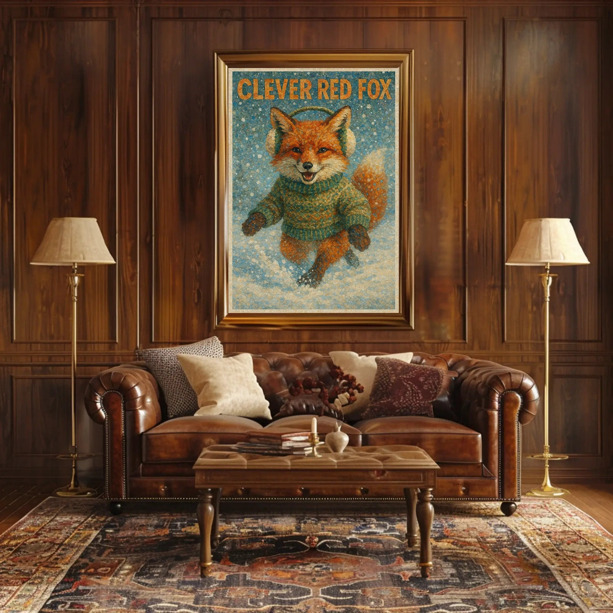 Clever Red Fox Poster