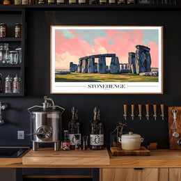 Stonehenge Modern Illustration Cultural or Heritage Poster