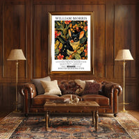 Vibrant Possum in Floral Wonderland Artistic Poster