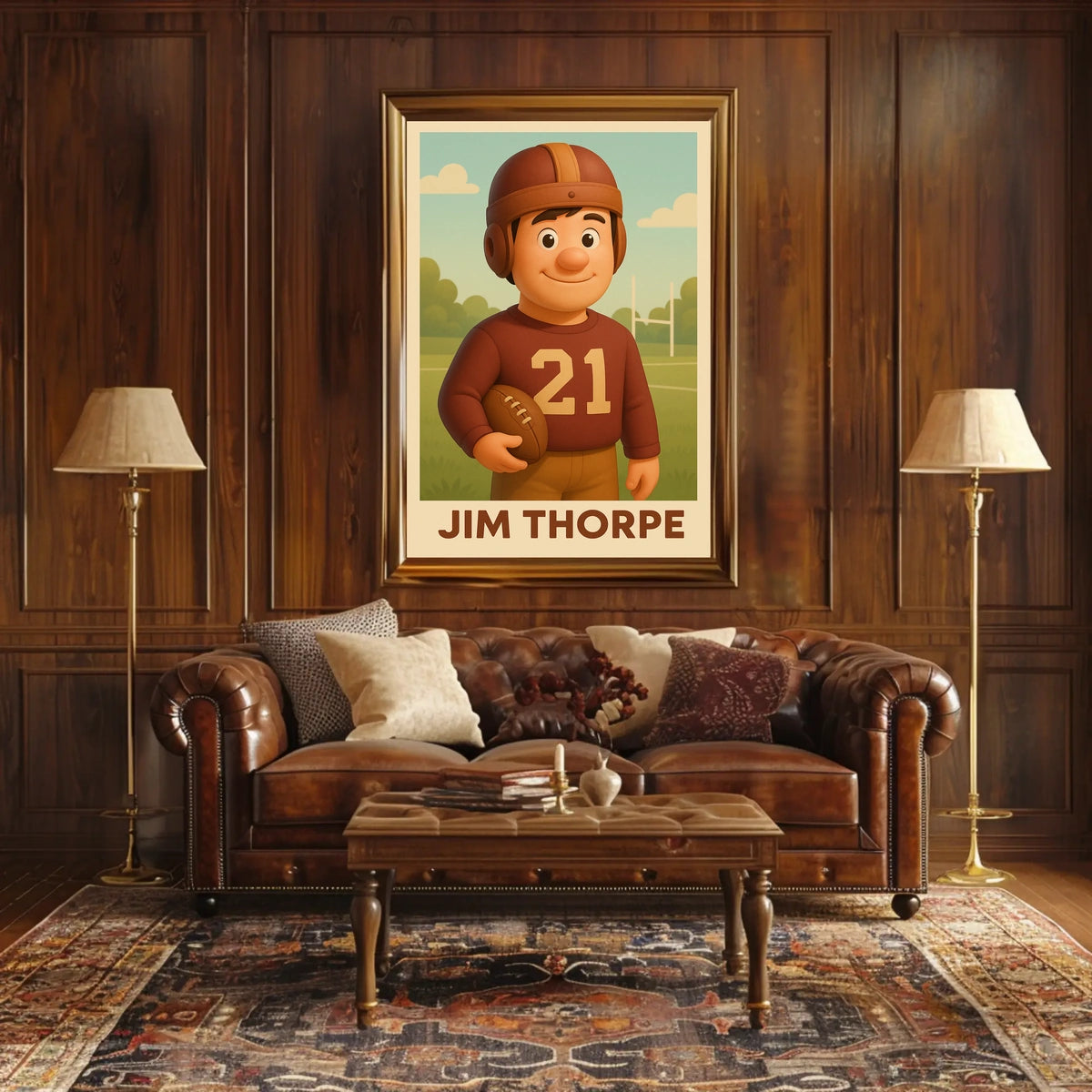 Jim Thorpe Legendary Athlete Poster