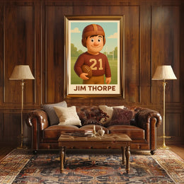 Jim Thorpe Legendary Athlete Poster