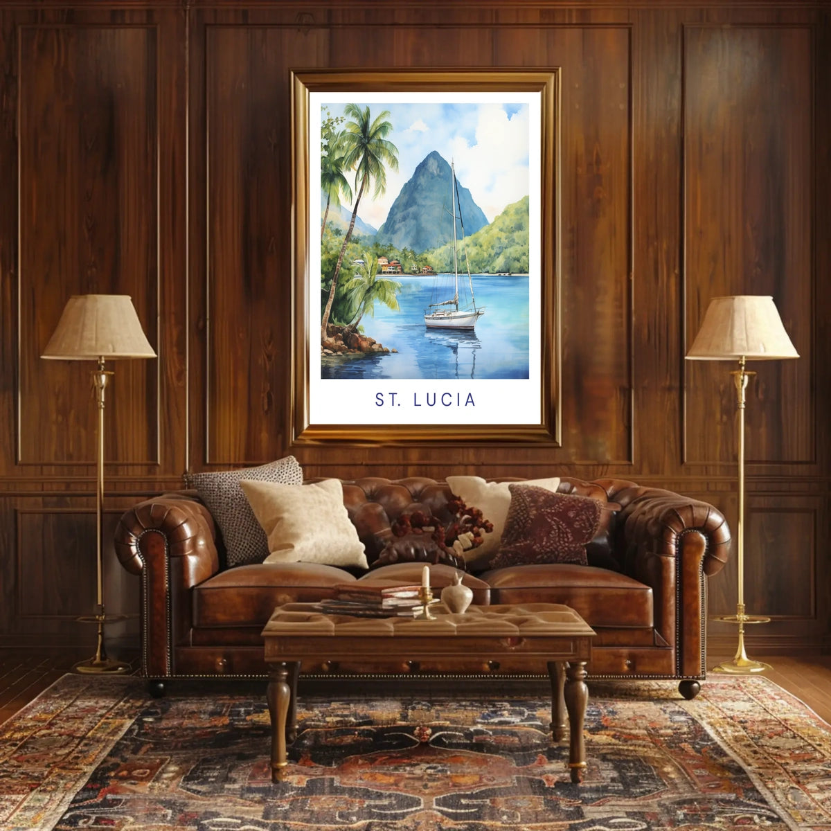Scenic Beauty Of St. Lucia Poster