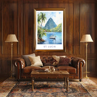 Scenic Beauty Of St. Lucia Poster