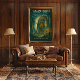 Carlsbad Caverns Adventure Awaits National Park Poster