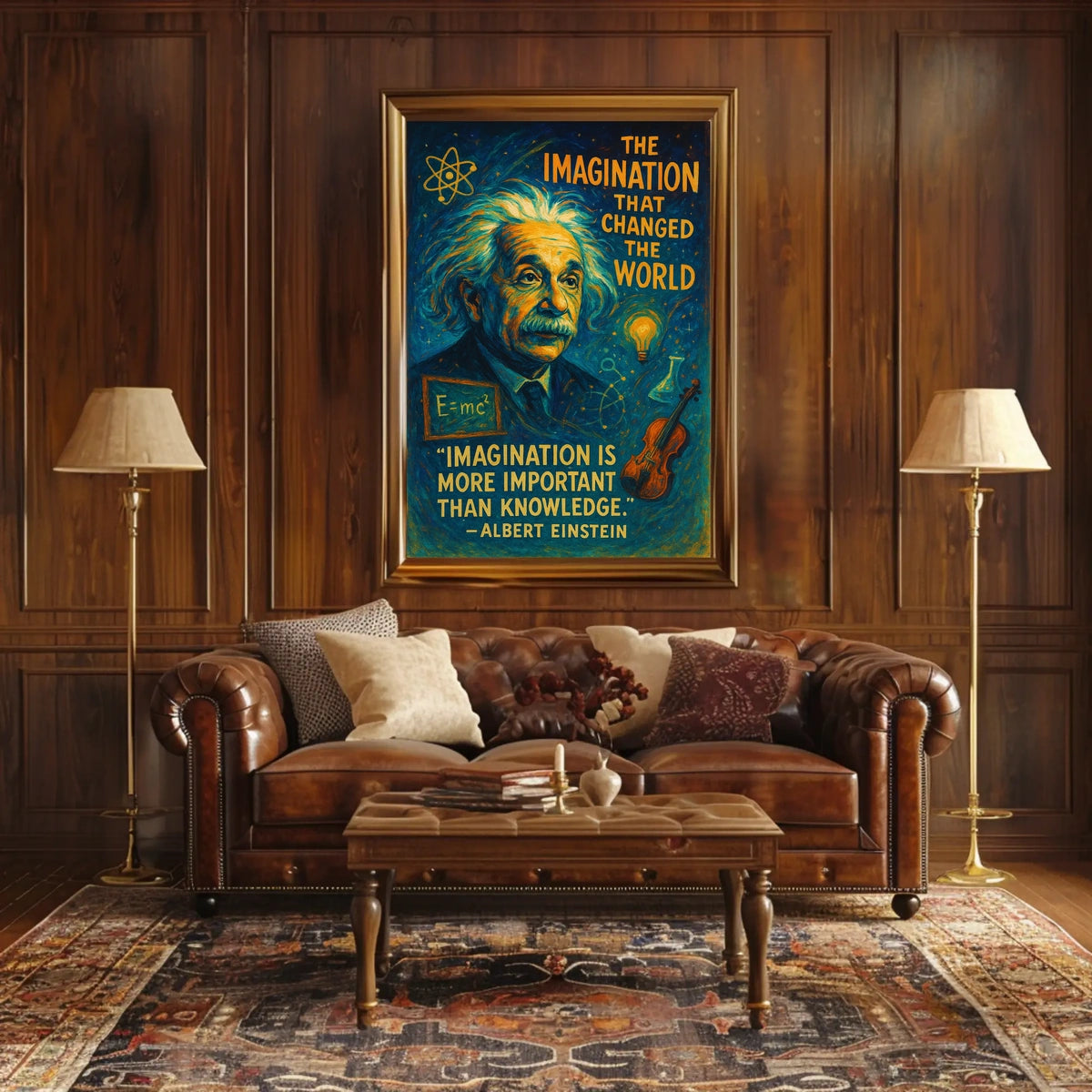 Inspiring Scientific Genius Surreal Art Poster Print