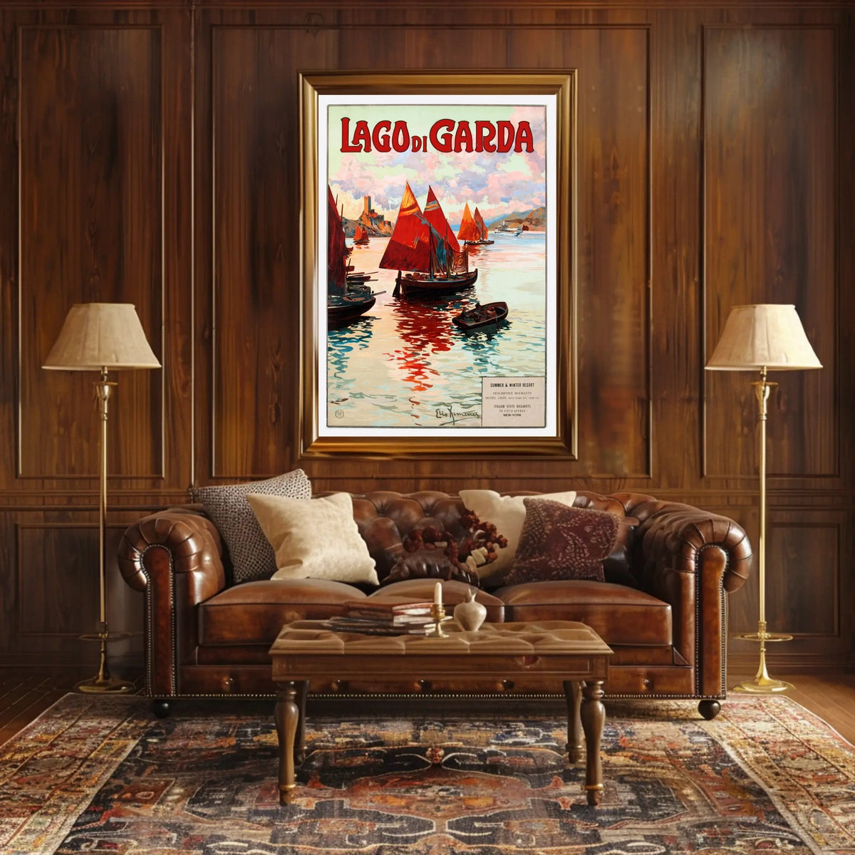 Lago Di Garda Travel Poster