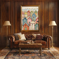 Seaside Cottages Poster