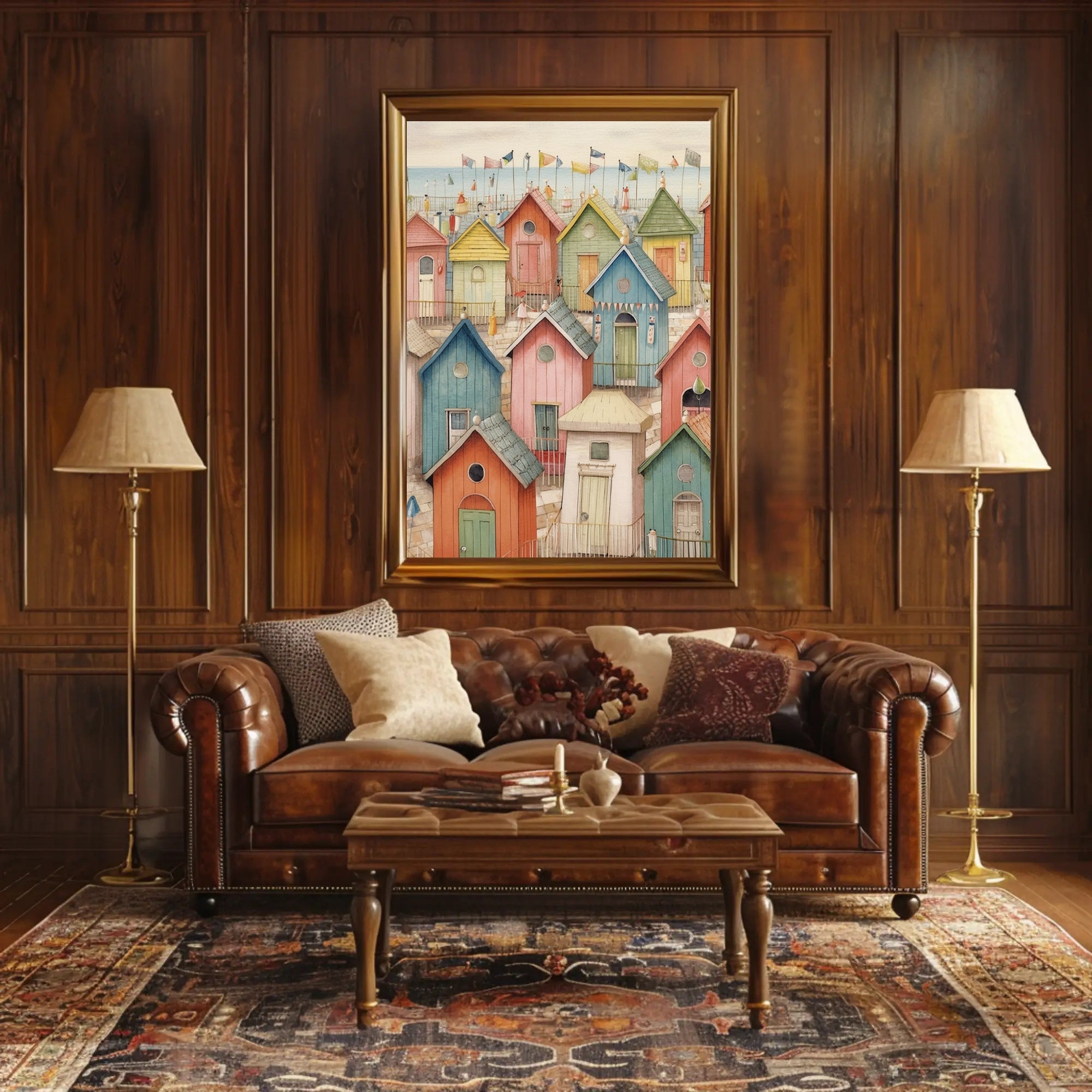 Seaside Cottages Poster