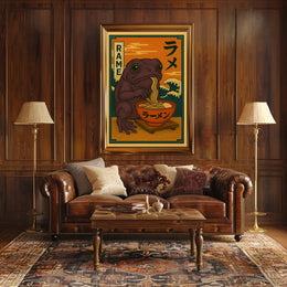 Frog and Ramen Poster