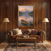 Serene Alpine Morning Poster