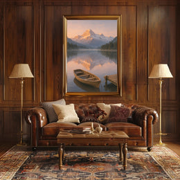 Serene Alpine Morning Poster