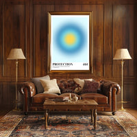 Protection Embrace Modern Abstract Artistic Poster PosterGoat
