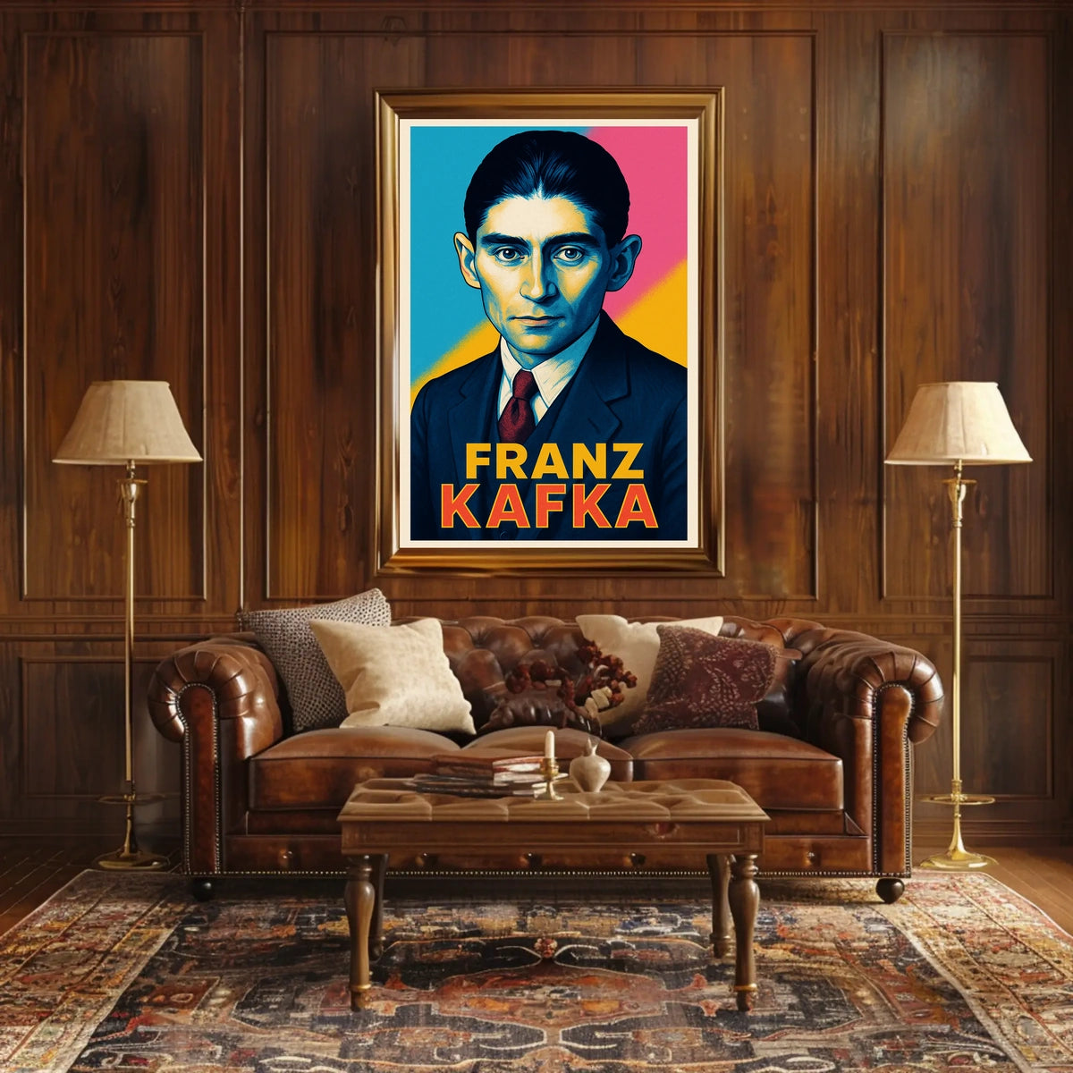 Franz Kafka Portrait Poster