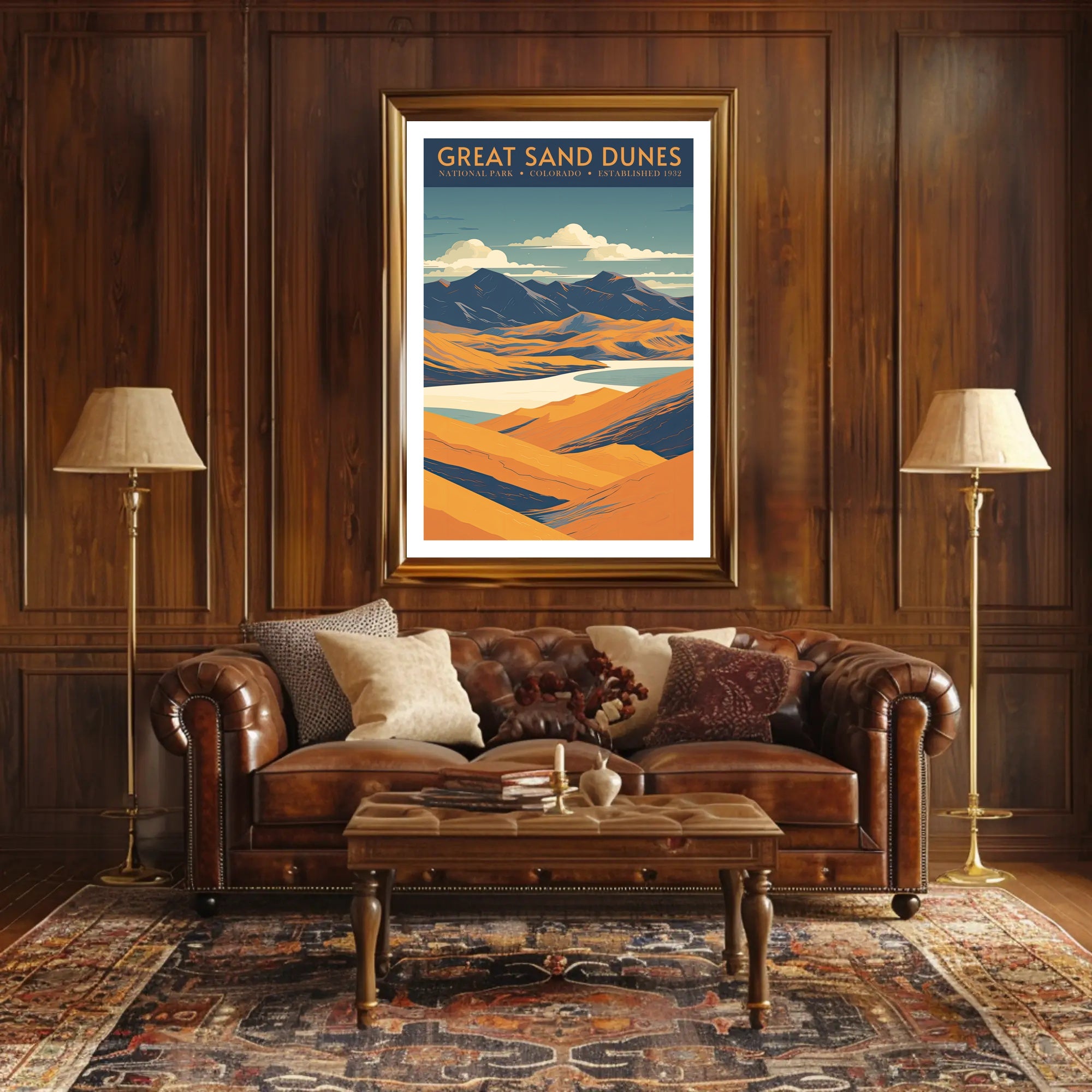 Great Sand Dunes National Park Scenic Poster Print