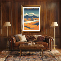Great Sand Dunes National Park Scenic Poster Print