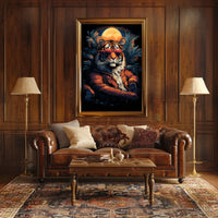 Tiger in Sunglasses Pop Culture Poster
