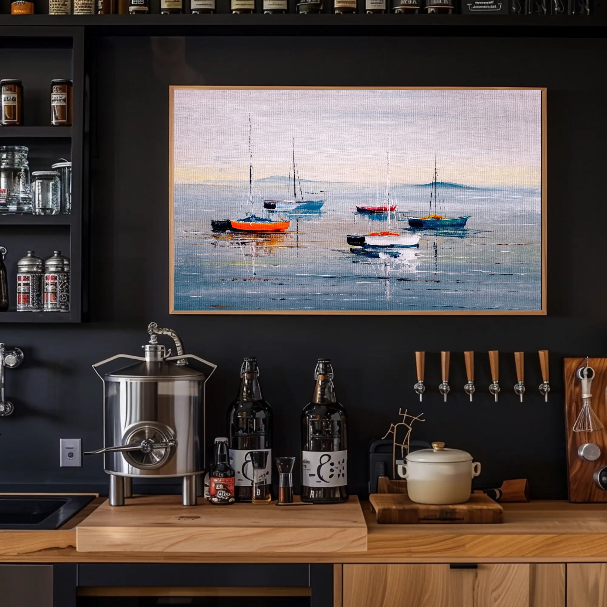 Serene Harbor Poster