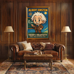 Albert Einstein Theory Of Relativity Poster