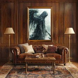 Ethereal Guardian: Dark Fantasy and Mythology Poster PosterGoat