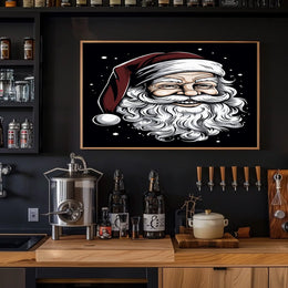 Jolly Santa Claus Illustration Poster