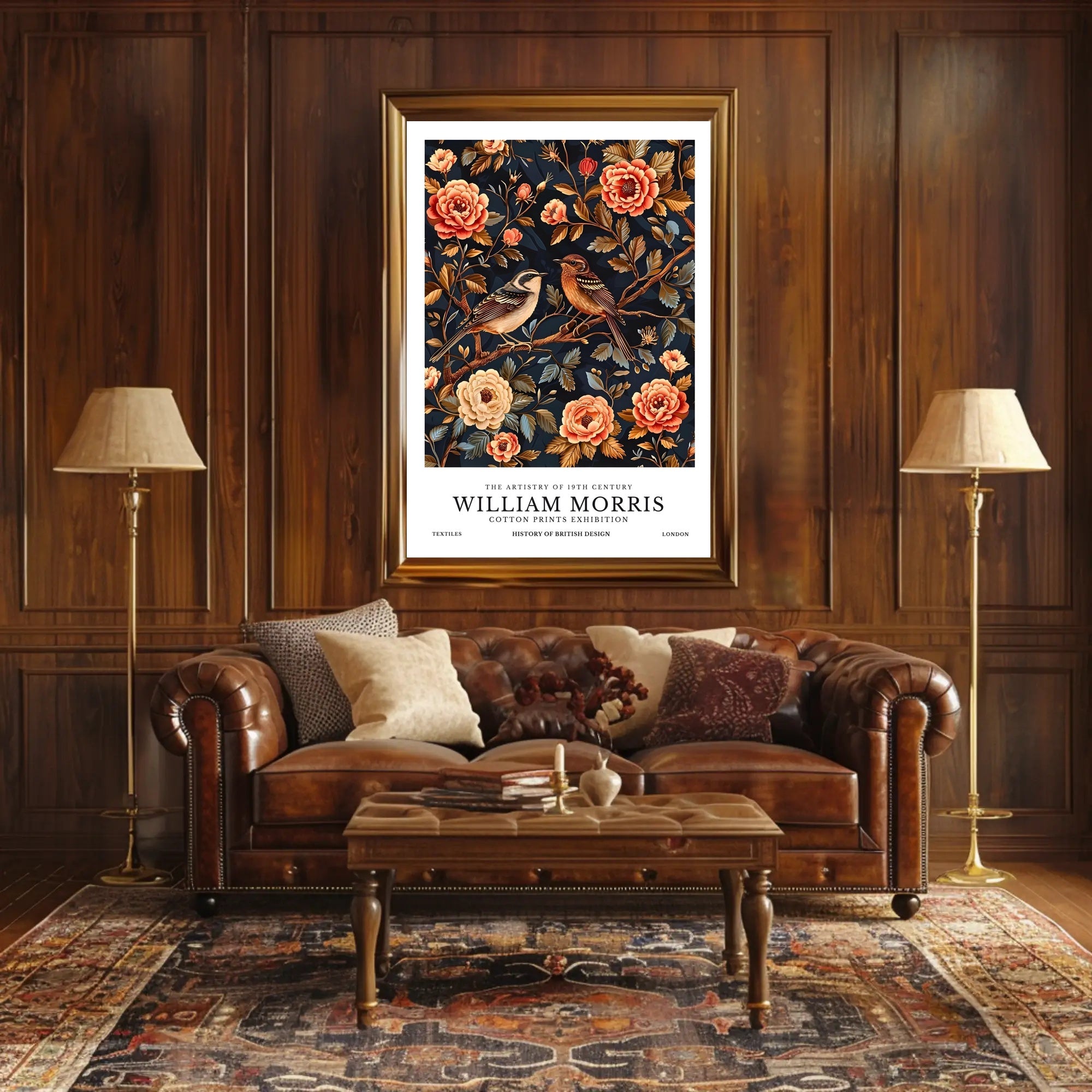 William Morris British Design Exhibition Cultural or Heritage Poster