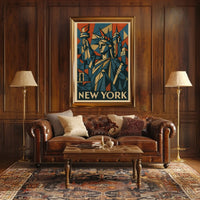 New York Art Deco Tribute Poster