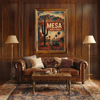 Mesa, Arizona Vintage Vintage Poster