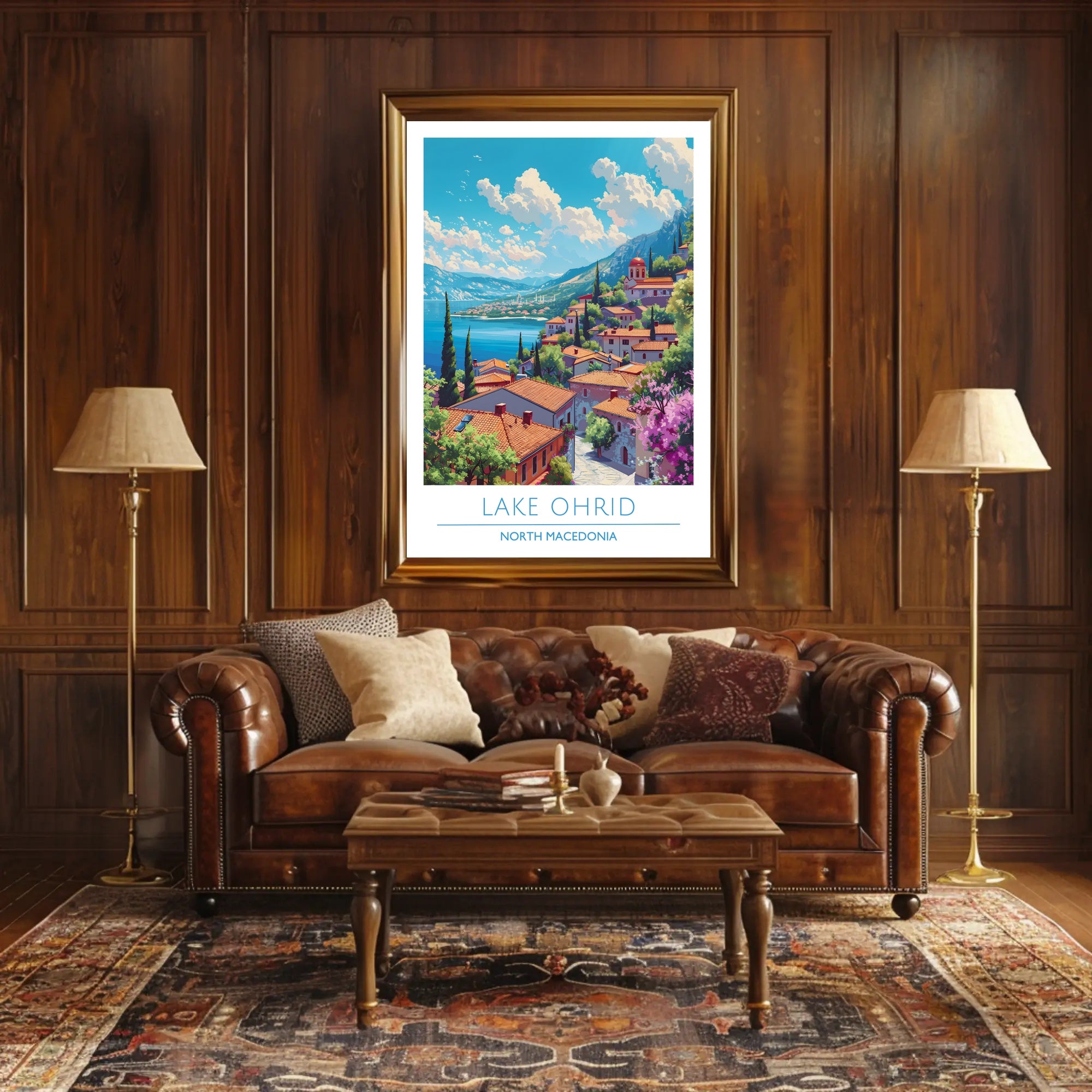 Lake Ohrid, North Macedonia Poster