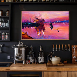Sunset Harbor Serenity Poster