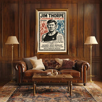 Jim Thorpe Legendary Athlete Poster