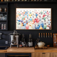 A Colorful Crowd Poster PosterGoat