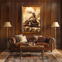 Majestic Steam Train Journey Poster