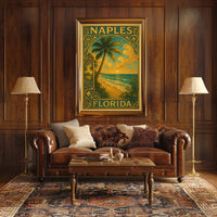 Naples Florida A Tropical Escape Poster Wall Art Decor
