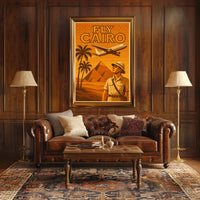 Cairo Adventure Vintage Travel Poster