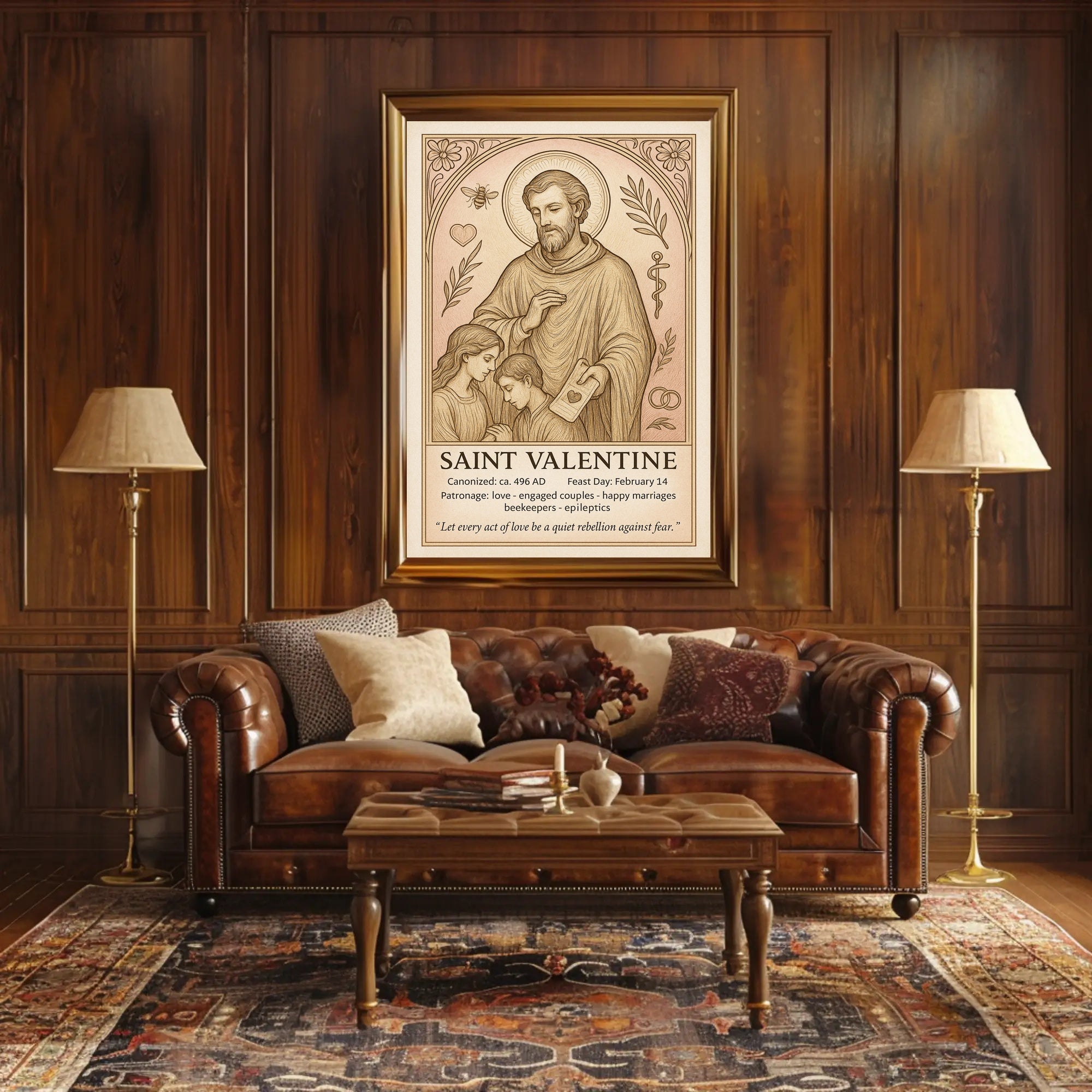 Saint Valentine Poster PosterGoat